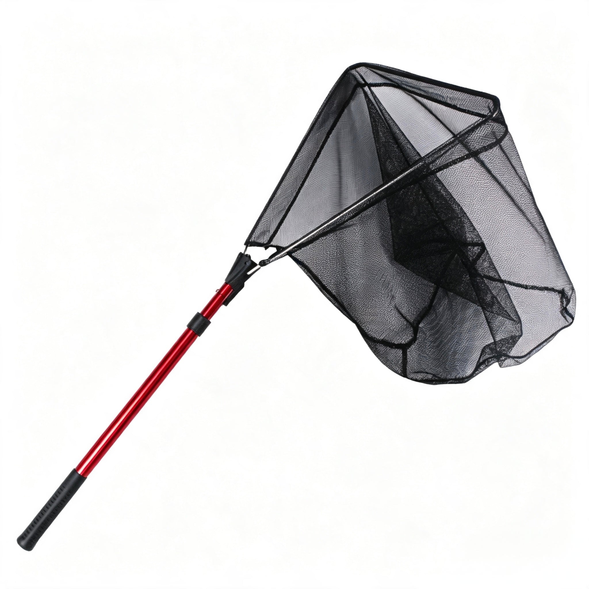Portable Folding Fishing Net - Aluminum Alloy Triangle Landing Net with Telescopic Pole