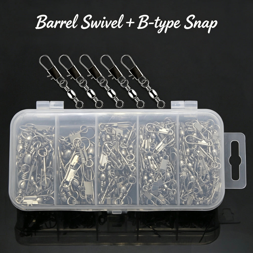 Barrel Swivel Connecting Ring, Figure-8 Ring Buckle, Fishing Tackle Accessories