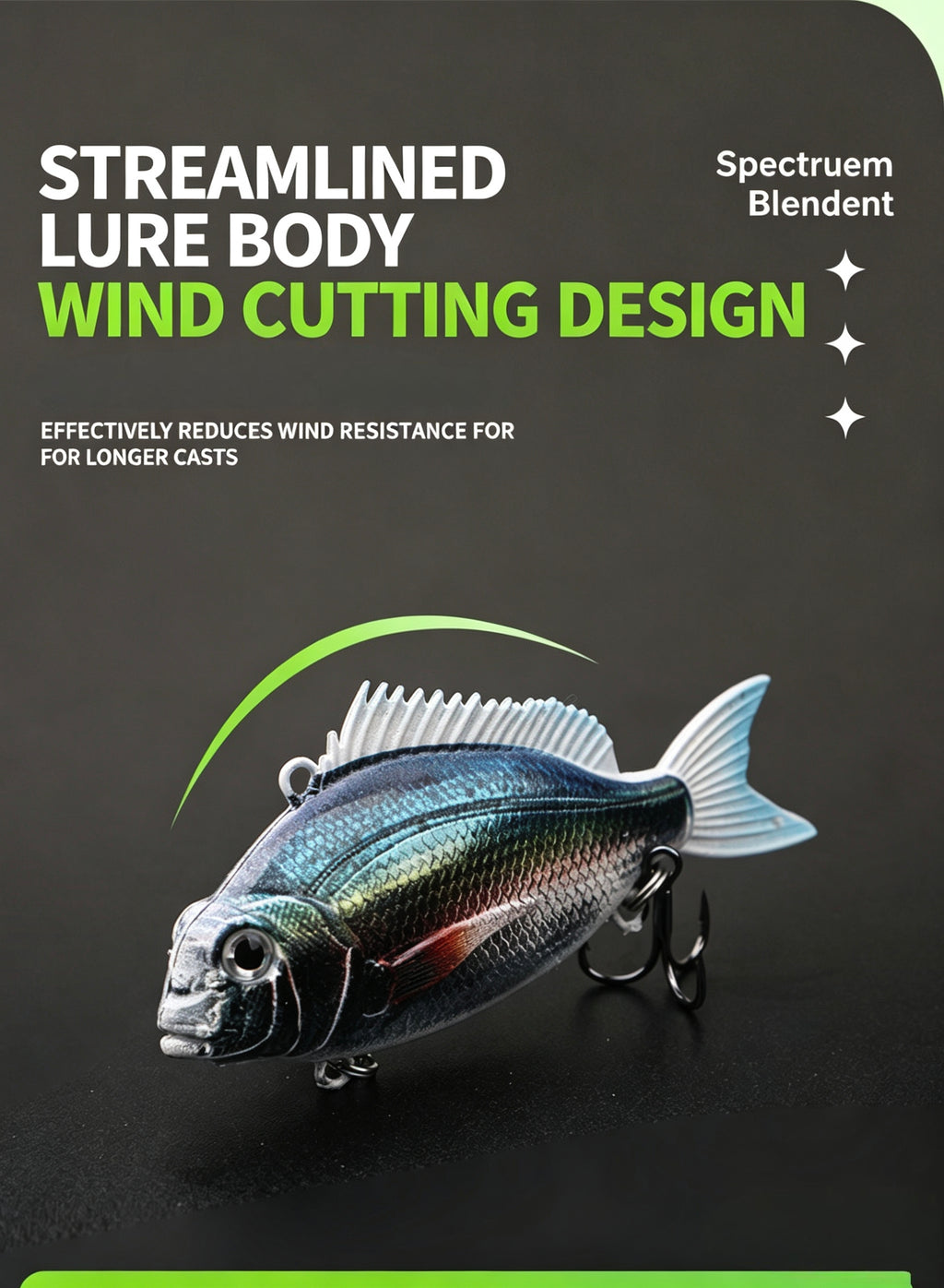 3D-Printed Seabream VIB Hard Lure Realistic Painted Bionic Fishing Lure