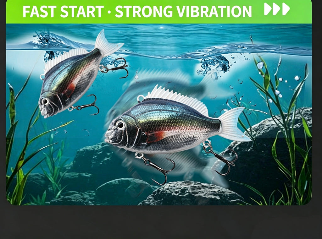3D-Printed Seabream VIB Hard Lure Realistic Painted Bionic Fishing Lure