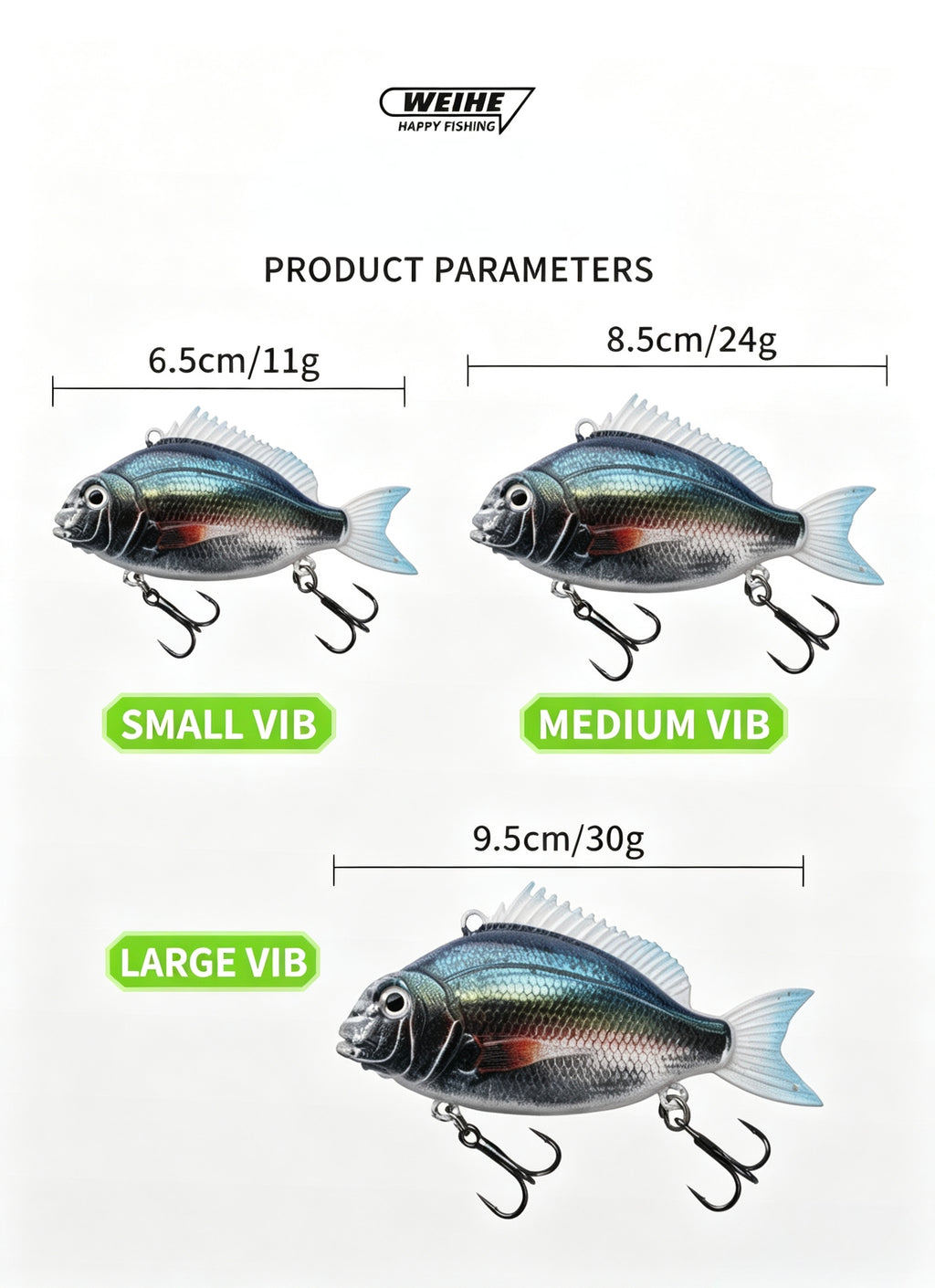 3D-Printed Seabream VIB Hard Lure Realistic Painted Bionic Fishing Lure