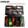 Fishing Lure Set with Double-Sided Tackle Box – Soft Lures, Hard Baits, Hooks & Terminal Tackle Combo