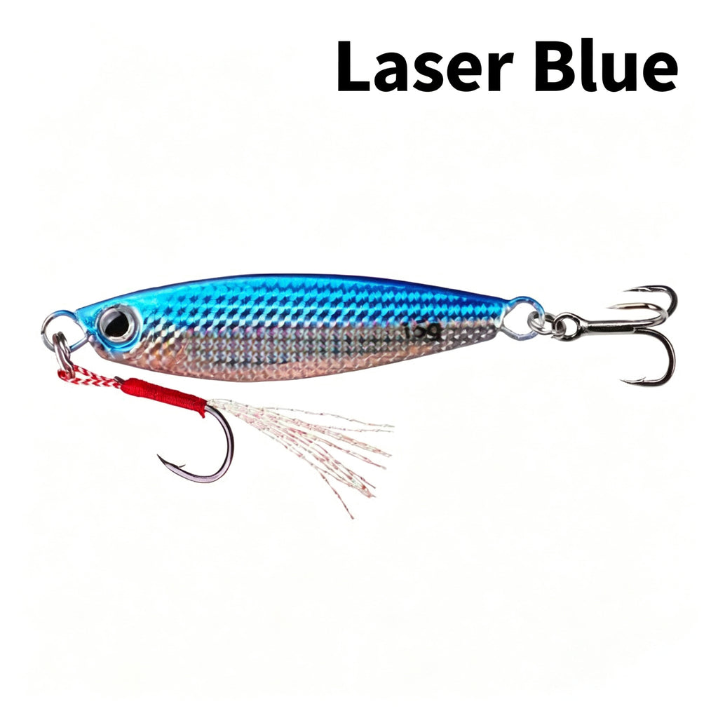 10-Pack Metal Jig Fishing Lure Kit - All-Water Artificial Bait for Freshwater & Saltwater - Perfect for Bass, Trout, and Predator Fish