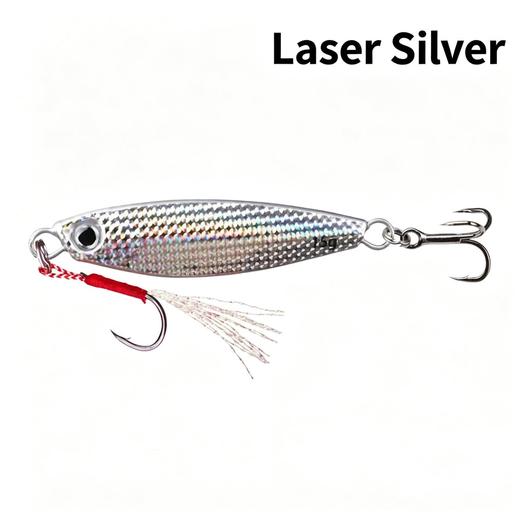10-Pack Metal Jig Fishing Lure Kit - All-Water Artificial Bait for Freshwater & Saltwater - Perfect for Bass, Trout, and Predator Fish