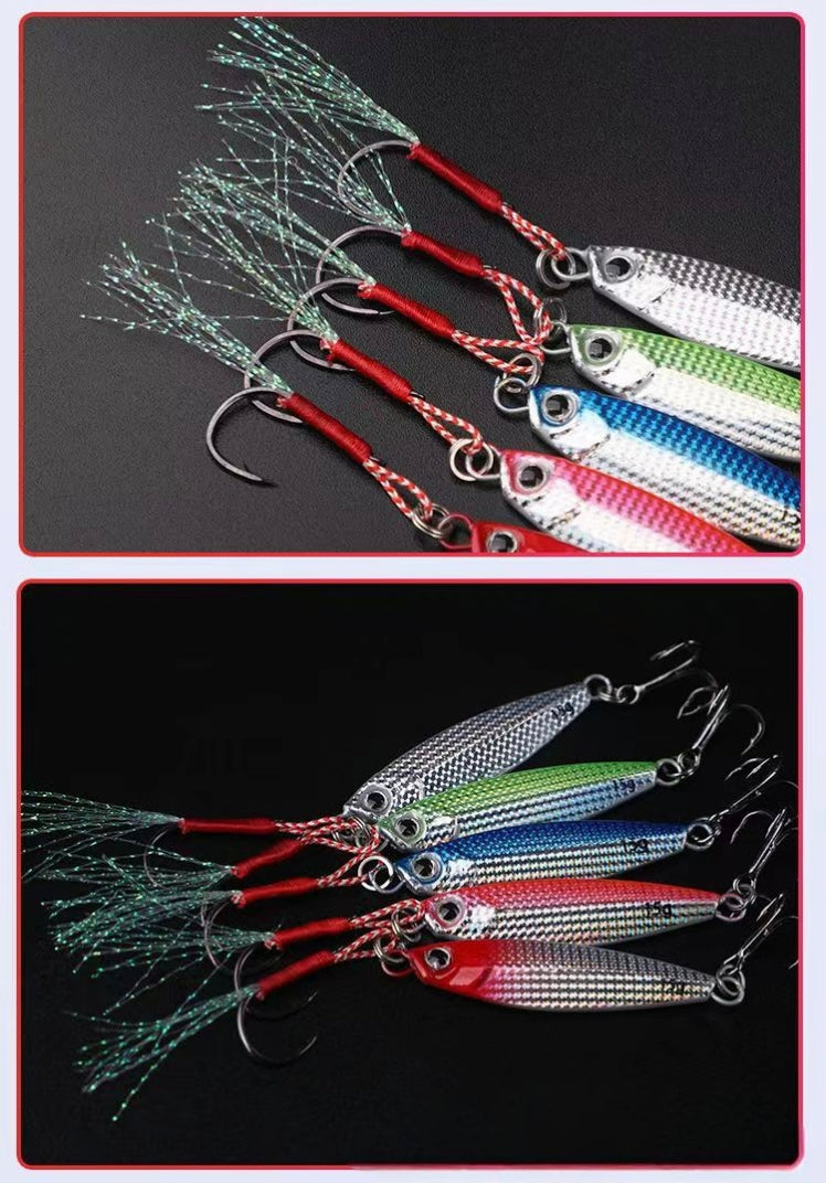10-Pack Metal Jig Lure Kit – Freshwater & Saltwater Bait