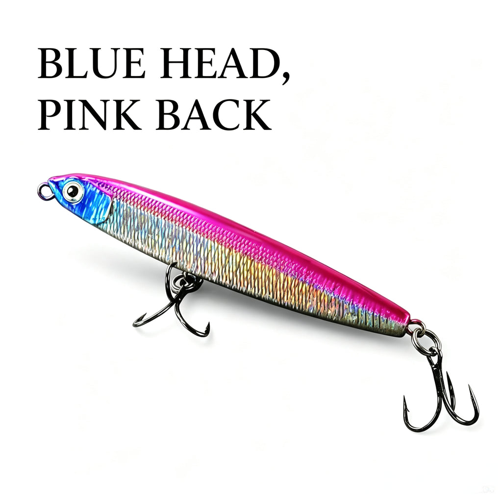 Slow Sinking Pencil Fishing Lure for Long Distance Casting – Hard Bait for Sea Bass