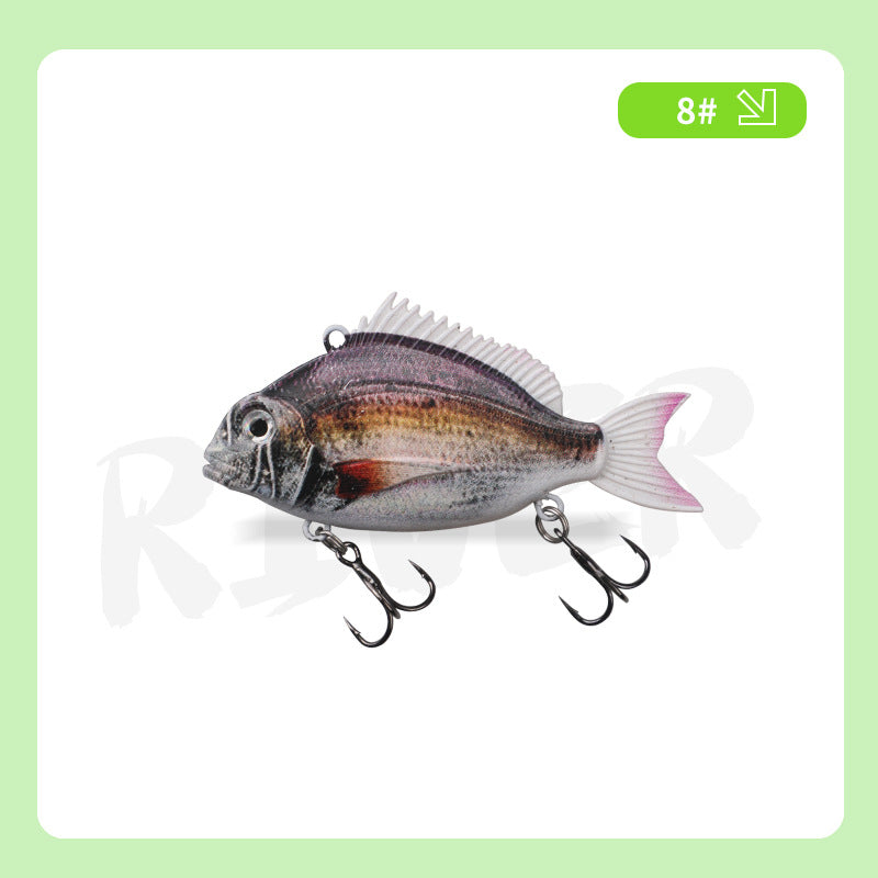 3D-Printed Seabream VIB Hard Lure Realistic Painted Bionic Fishing Lure