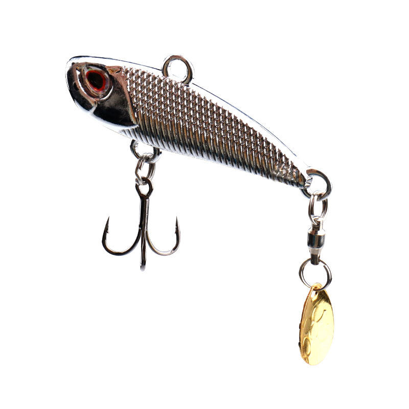 3-Piece Hook Set，Zinc Alloy VIB Treble Hook Bearing Swivel Spoon Composite Bait