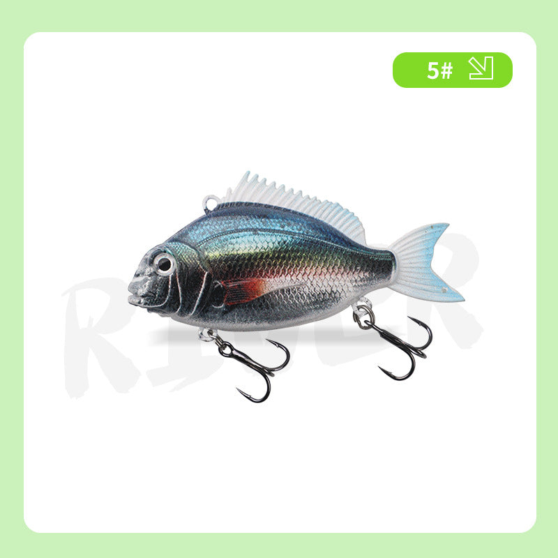 3D-Printed Seabream VIB Hard Lure Realistic Painted Bionic Fishing Lure
